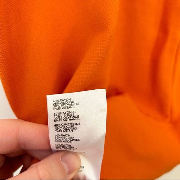 Maeve Anthropologie • 60s Inspired Velma Orange Button Stretch Mini Party Skirt - Picture 9 of 10